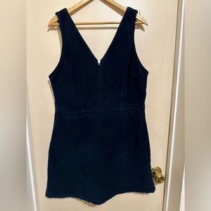 Topshop Moto Women’s Navy Blue Corduroy Romper Size 12